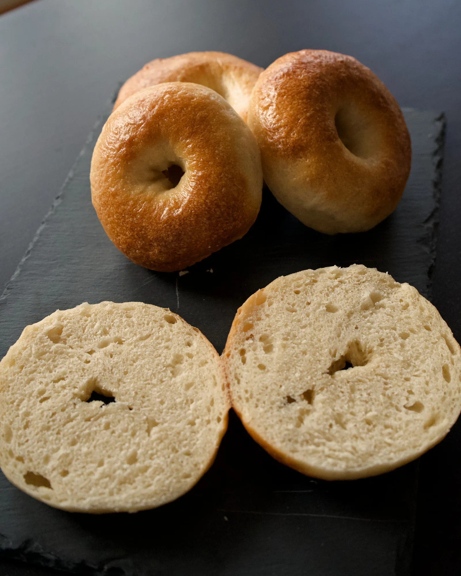 Plain Sourdough Bagels